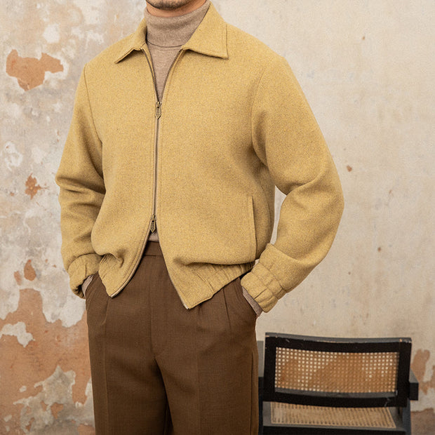 Jacke aus Wollmischung und Tweed