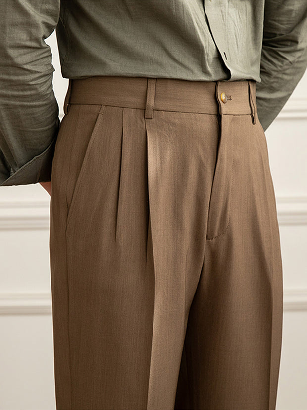 Elegante Winterhose mit hohem Bund und Bundfalten