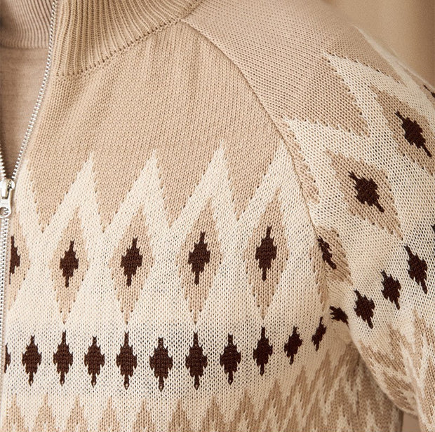 Strickjacke mit Fair-Isle-Muster