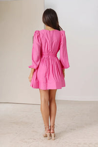 Charlotte Kurzes Kleid - Rosa