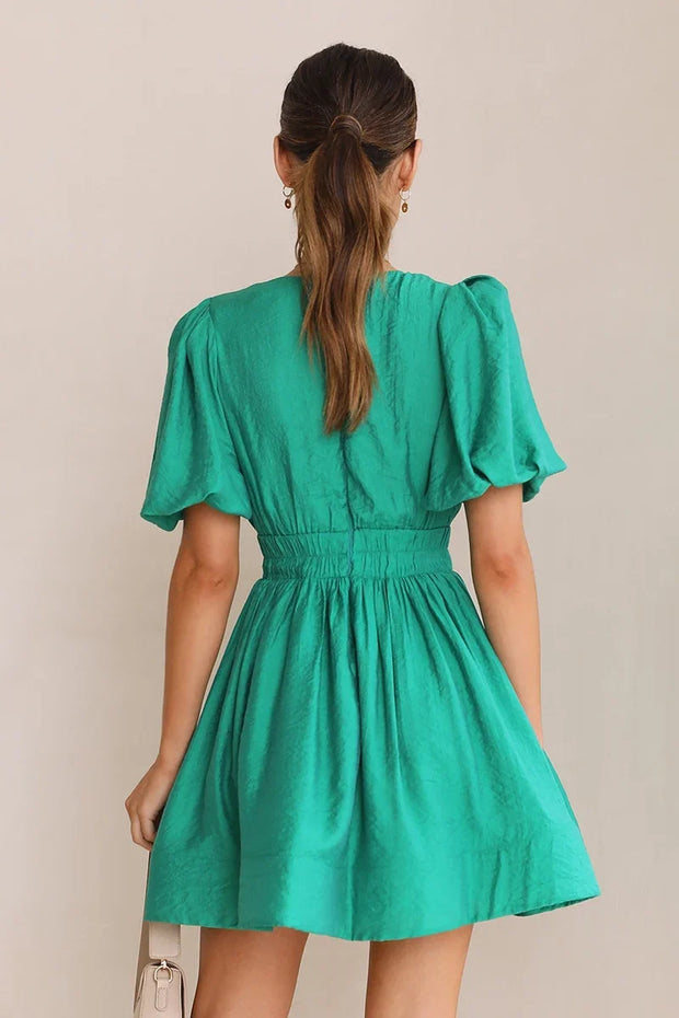 Erin Kurzes Kleid - Smaragd