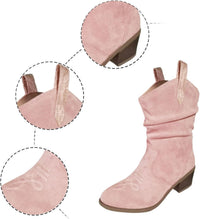 Vintage Western Cowboy Stiefeletten mit Quasten im modernen Stil