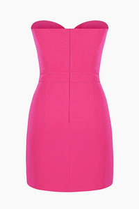 Mignon Mini-Tube-Kleid mit Cut-Out und Schleife im modernen Stil