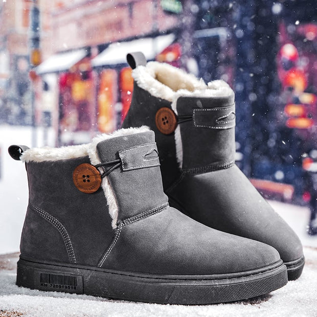 Herren-Winterstiefel aus Wildleder mit warmem Futter - Danny