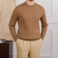 Pullover aus Baumwolle mit Faltenstruktur