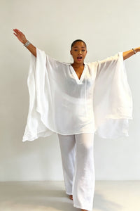 Oversize-Tunika- und Hosen-Set