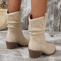 Vintage Western Cowboy Stiefeletten mit Quasten im modernen Stil