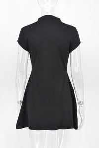Thea Kurzes Kleid - Schwarz