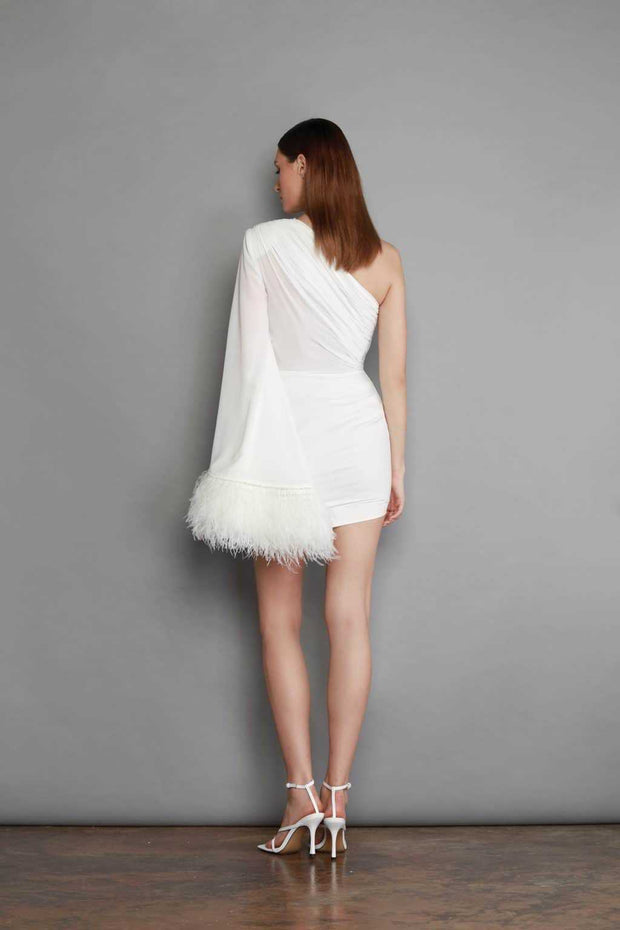 Herbst gerafftes figurbetontes Kleid