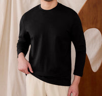 T-Shirt aus Baumwollmischung mit weicher Haptik und langen Ärmeln