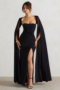 Queen's Cape - Kleid mit Schlitz im modernen Stil