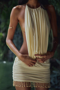 Lalapa Butter Mini Kleid im modernen Stil