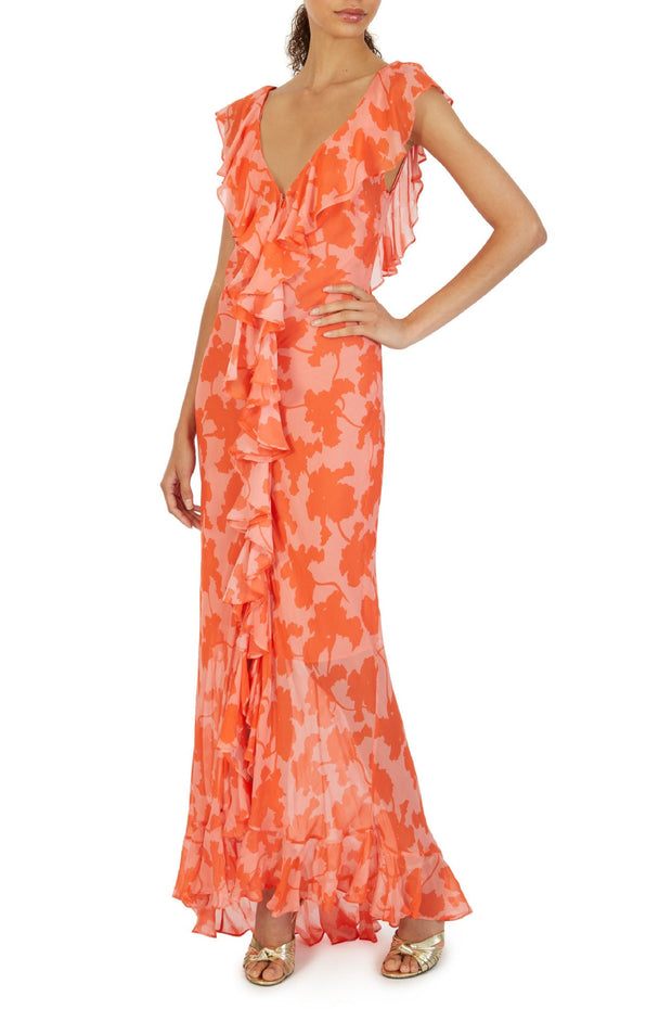 figurbetontes Kleid mit Schlitz und figurbetontem Schnitt