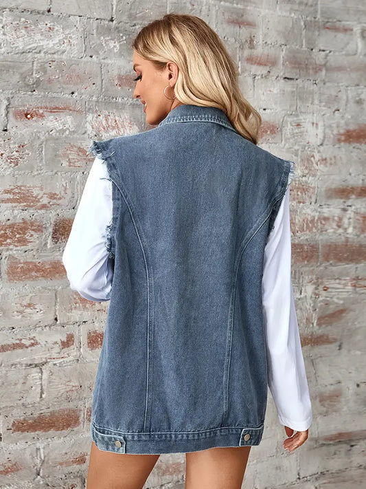 Strickjacke im Used-Look in leichter Ausführung mit lockerer Passform