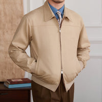 Jacke aus Kunstwildleder mit Reißverschluss