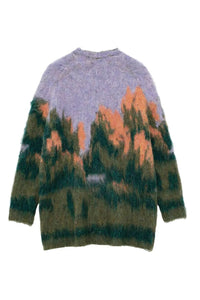 Kunstinspirierte Cardigan aus Strick