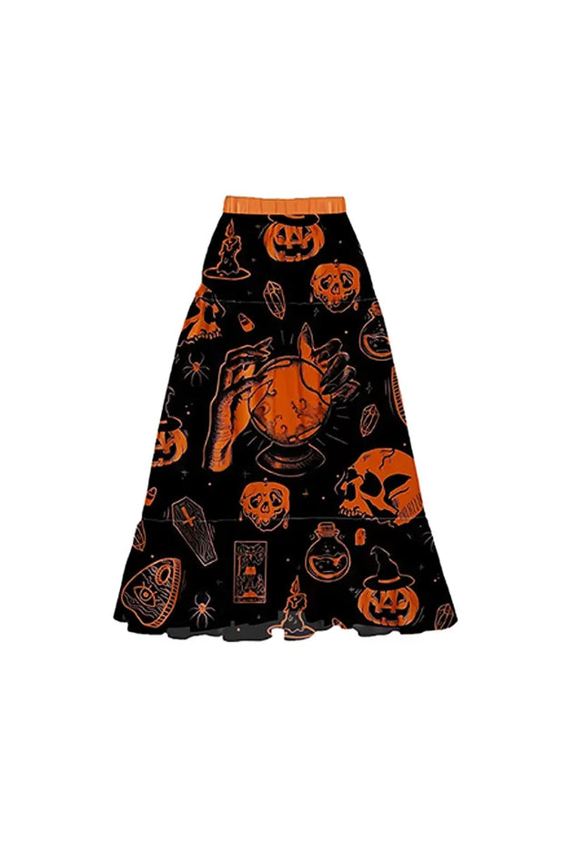 Halloween Kürbis Totenkopf Muster Bikini-Set