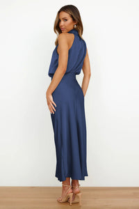 Esther Maxi Kleid - Blau im modernen Stil