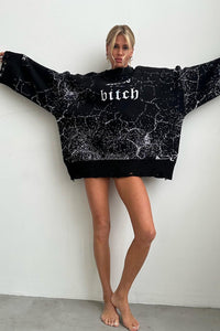 Oversize Streetwear Hoodie mit Used-Look im modernen Stil