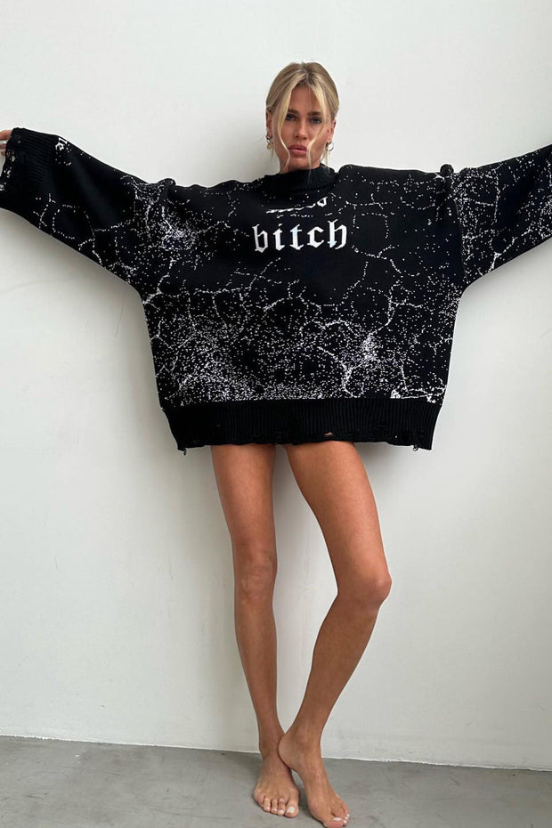 Oversize Streetwear Hoodie mit Used-Look im modernen Stil