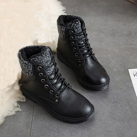 Damen Freizeitstiefel mit Warmfutter und Schnürsenkeln - Selene