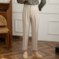 Elegante Winterhose mit hohem Bund und Bundfalten