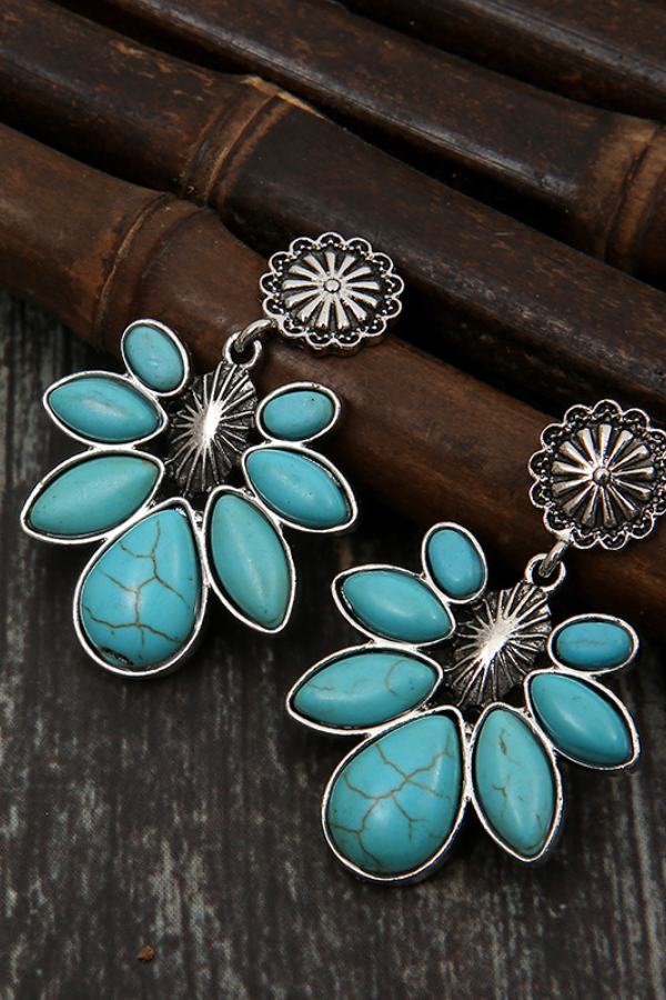 Boho Blumenhänger Ohrringe