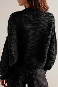 Lässige, tägliche Oberbekleidung mit einfarbigem Webmuster und Cardigan-Kragen (4 Farben) im modernen Stil