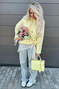 Lockerer Street-Style-Pullover im modernen Stil
