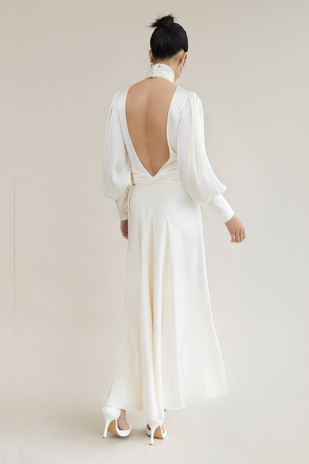 Galaxy Weißes Abendkleid im modernen Stil