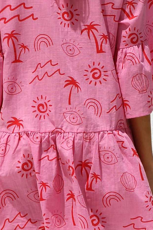 Shelby Kleid ROSA im modernen Stil