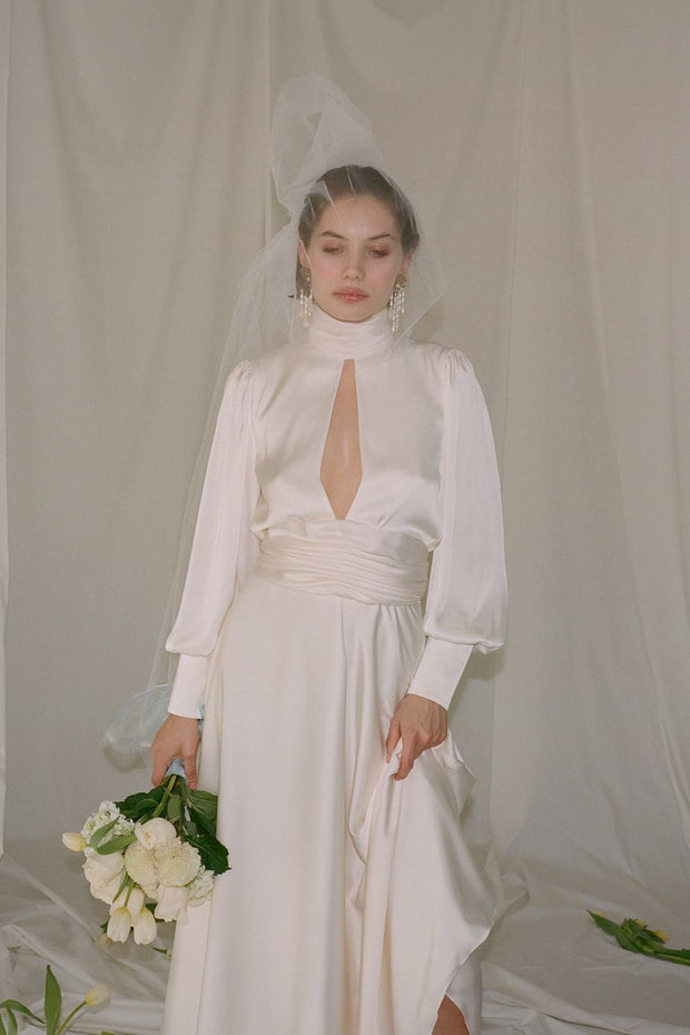 Galaxy Weißes Abendkleid im modernen Stil