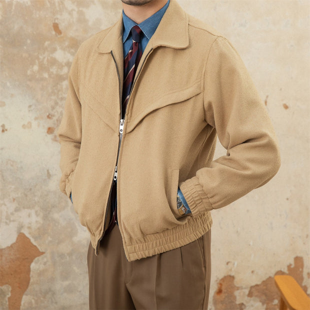 Jacke aus Wollfilz mit Walkstruktur