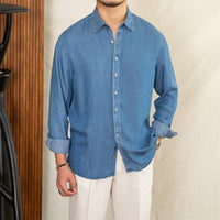 Hemd aus Denim mit weicher Haptik