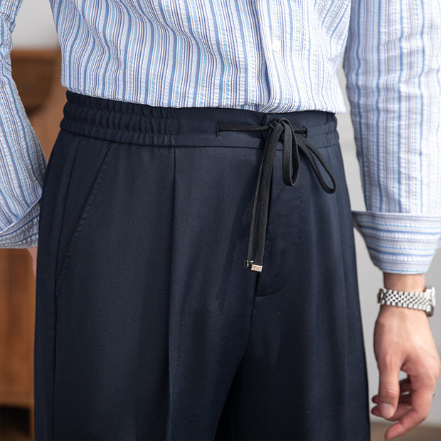Hose aus Wolle mit Kordelzug