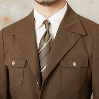 Jacke aus Leinenmischung mit Reverskragen