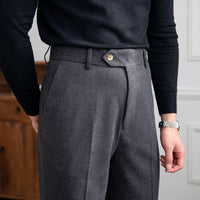 Hose aus Wollfilz mit geradem Schnitt