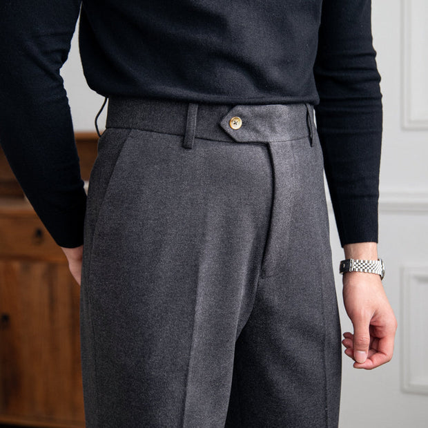Hose aus Wollfilz mit geradem Schnitt
