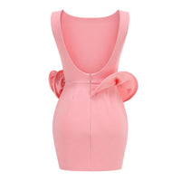 Einzigartiges 3D-Blumen Mini-Party-Kleid im modernen Stil