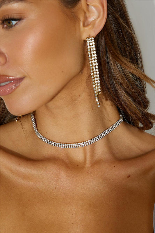 18k vergoldete Halskette Queen Of All Gold im modernen Stil