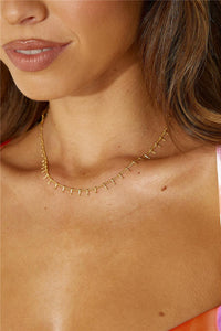 18k vergoldete Queen Things Halskette Gold im modernen Stil
