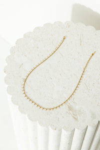 18k vergoldete Queen Things Halskette Gold im modernen Stil