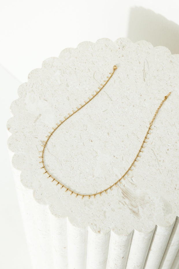 18k vergoldete Queen Things Halskette Gold im modernen Stil