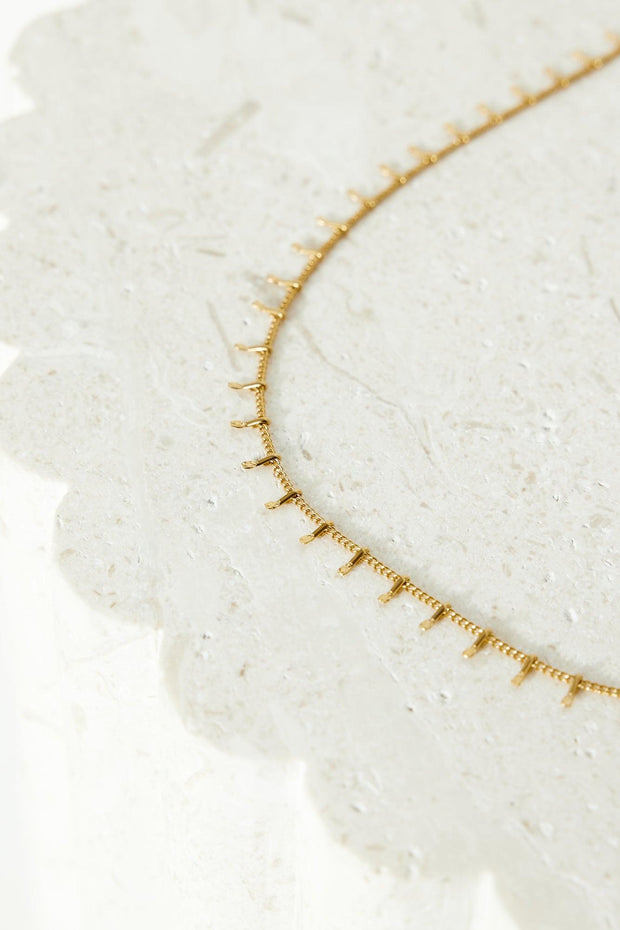 18k vergoldete Queen Things Halskette Gold im modernen Stil