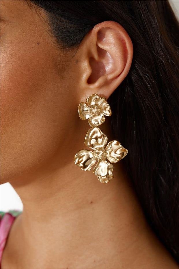 18k vergoldete From The Forest Ohrringe Gold im modernen Stil