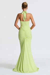 Neckholder Deep V Meerjungfrau Maxikleid