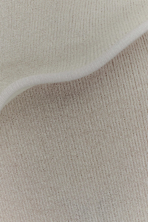 Gestricktes Neckholder-Langes Kleid mit Rüschen