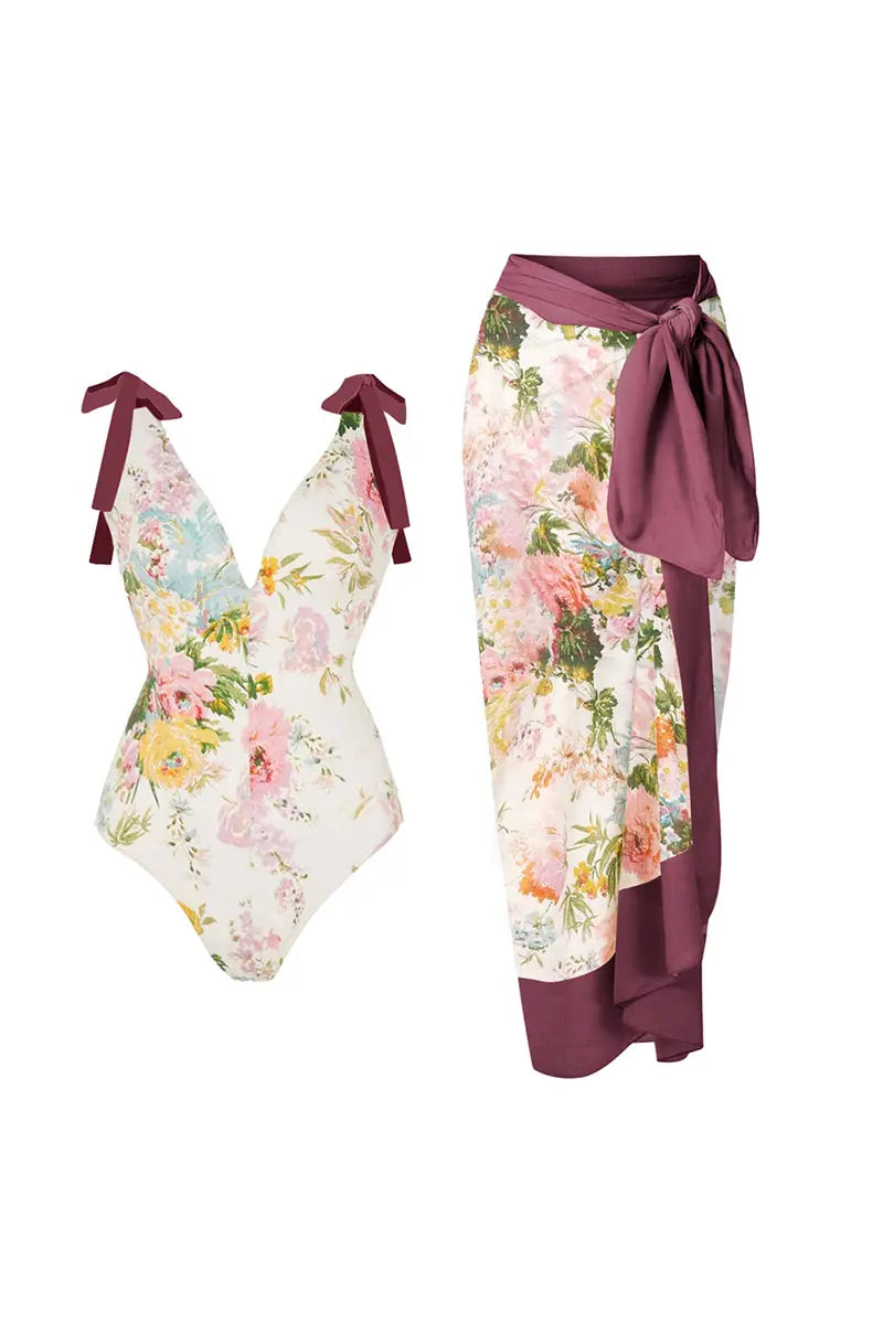 Applikations-Bikini-Set mit Bindeband