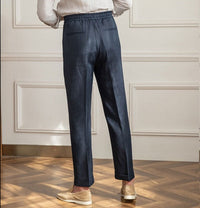 Hose aus Leinen mit Kordelzug