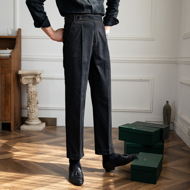 Hose aus Denim mit geradem Schnitt